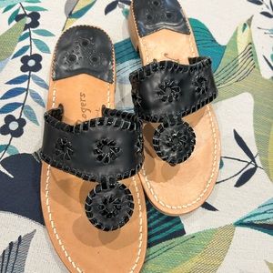 Black Jack Rogers Sandals, 7M